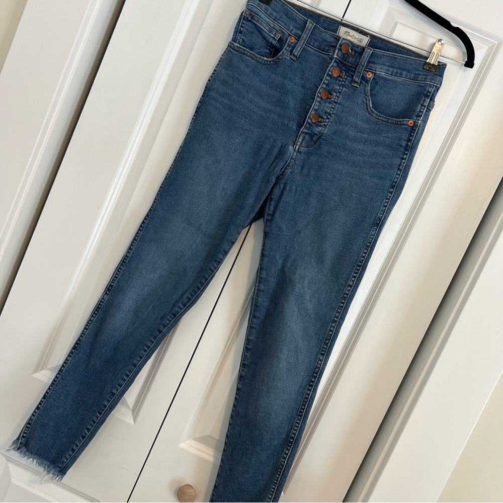 MADEWELL 10" high rise skinny jeans
